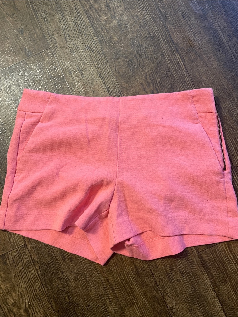 Banana Republic Factory Pink High-Waist Flat Front Tailored Shorts